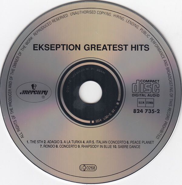 Greatest Hits - Ekseption (CD - 33) music collectible - Main Image 4
