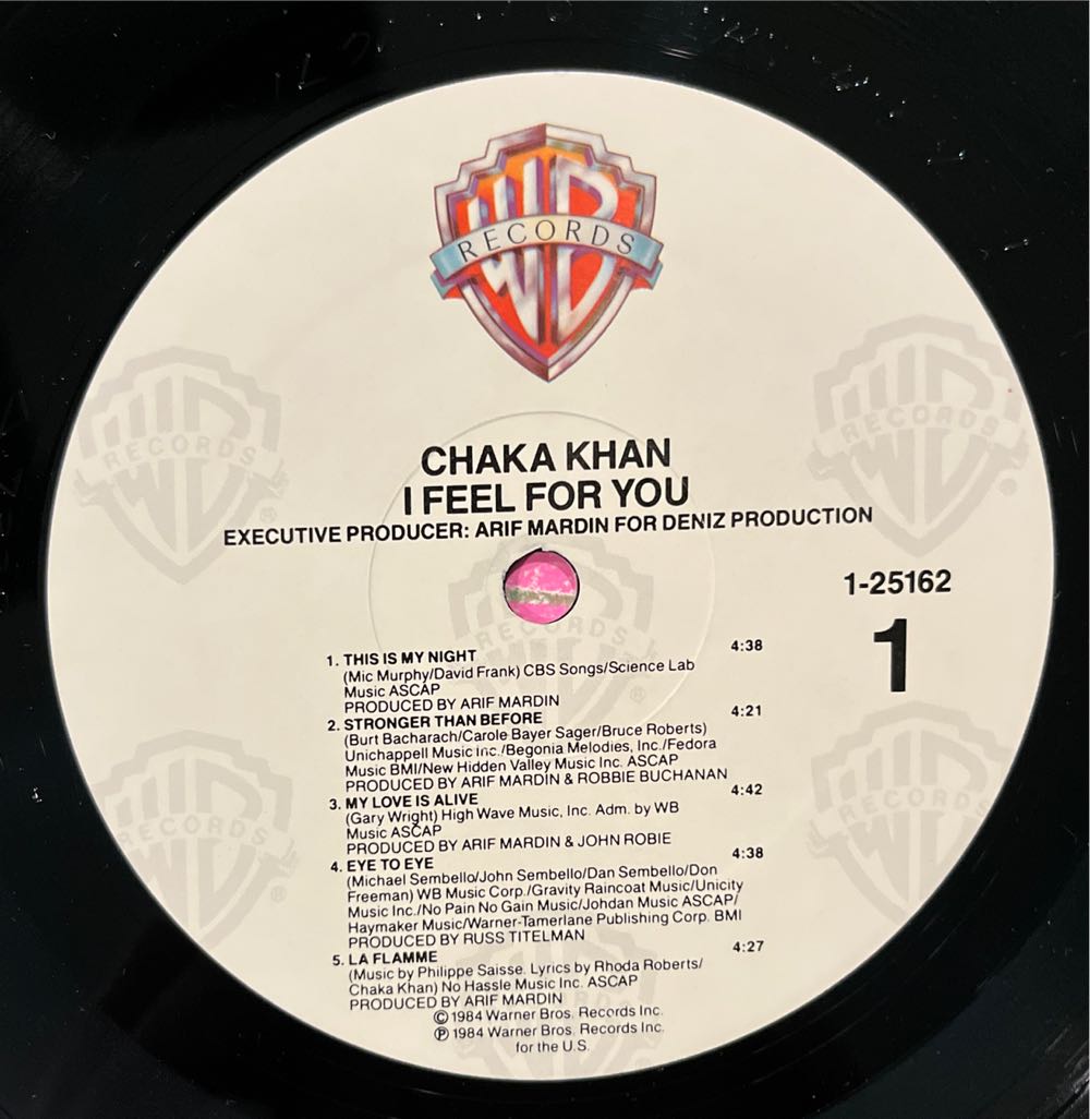 I Feel For You - Khan, Chaka (12”) music collectible - Main Image 3