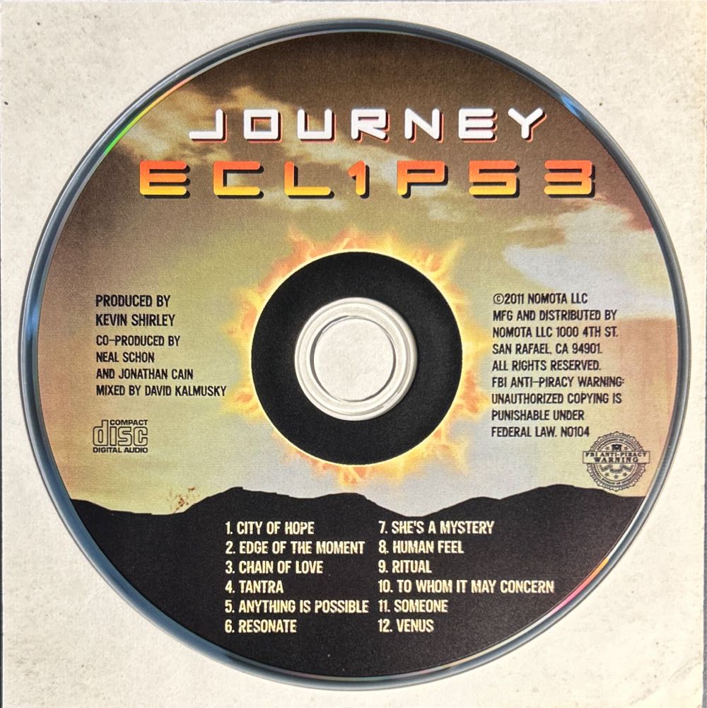 Eclipse - Journey (CD - 67) music collectible [Barcode 698268750104] - Main Image 4