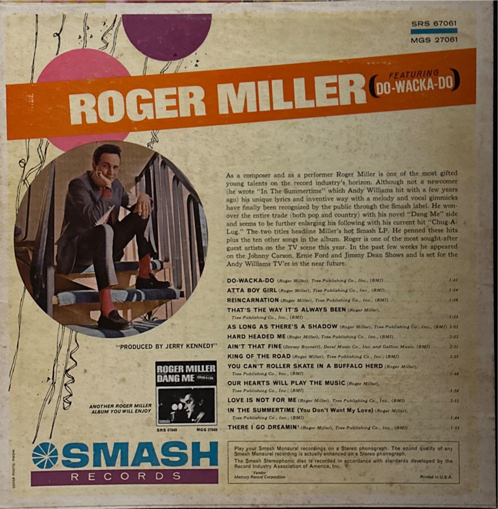 The Return Of Roger Miller - Roger Miller (12”) music collectible - Main Image 2