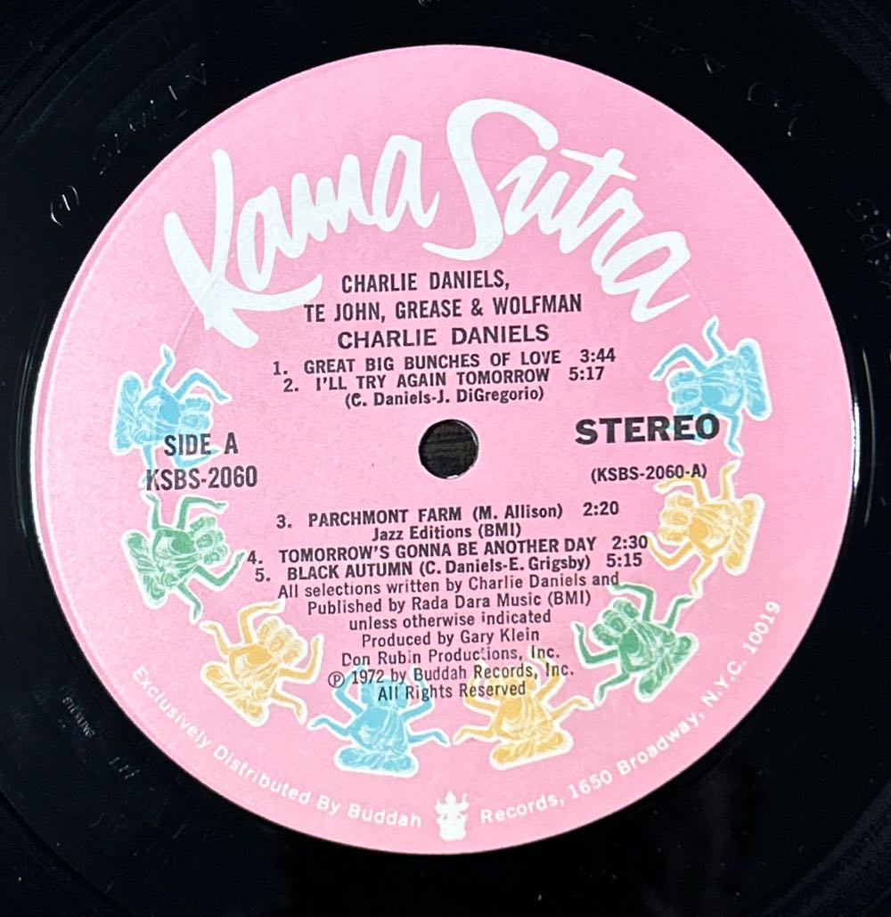 Te John, Grease And Wolfman - Daniels, Charlie (12”) music collectible - Main Image 3