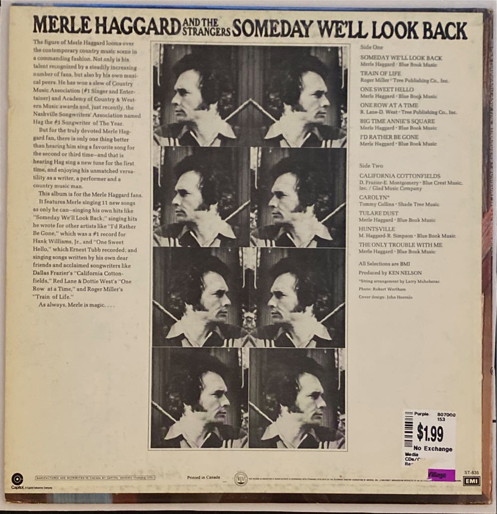Someday We’ll Look Back - Haggard, Merle (12”) music collectible - Main Image 2