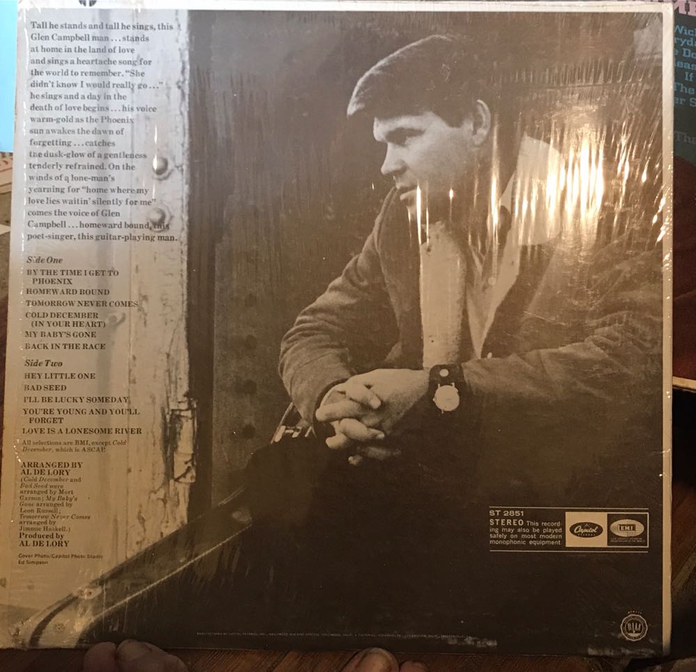 By The Time I Get To Phoenix - Glen Campbell (12”) music collectible - Main Image 2