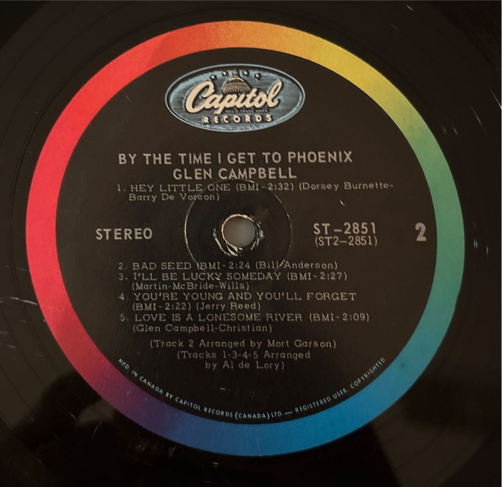 By The Time I Get To Phoenix - Glen Campbell (12”) music collectible - Main Image 4