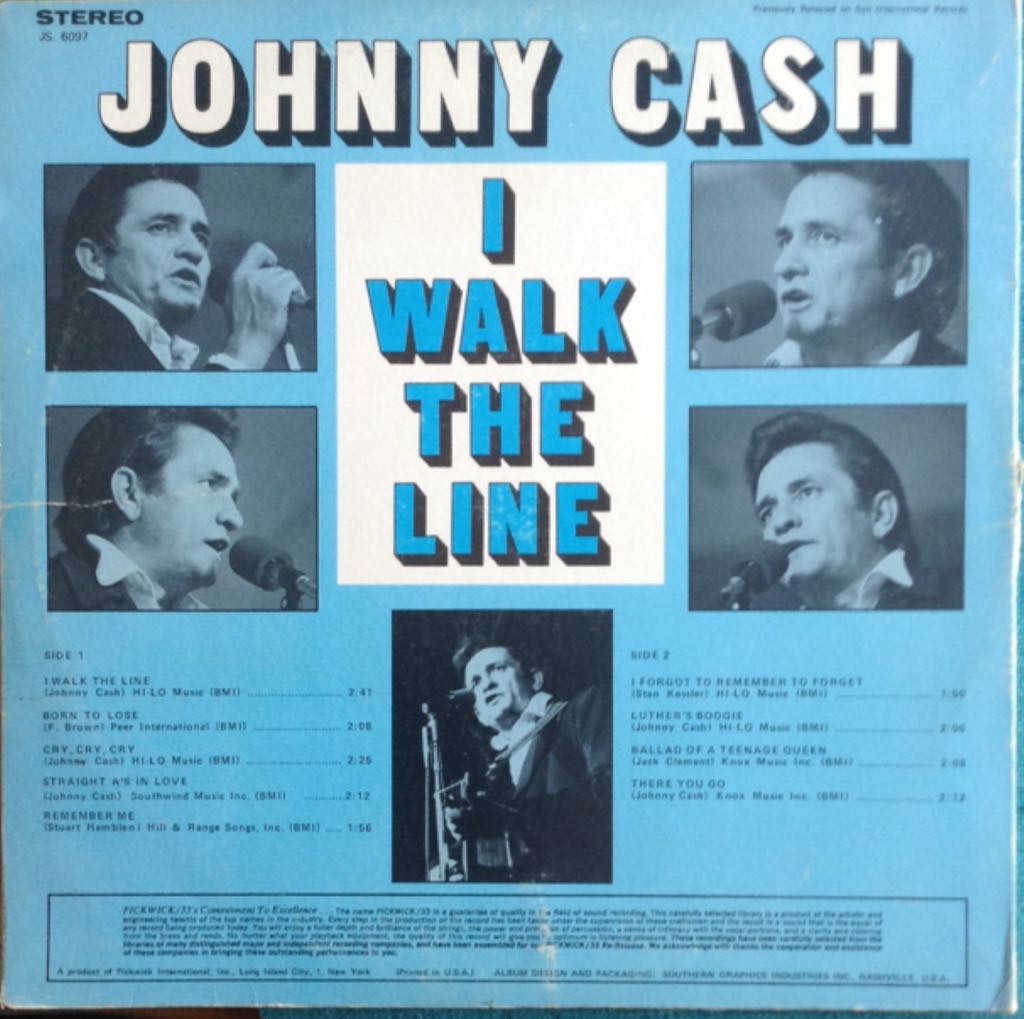 I Walk The Line - Cash, Johnny (12”) music collectible - Main Image 2
