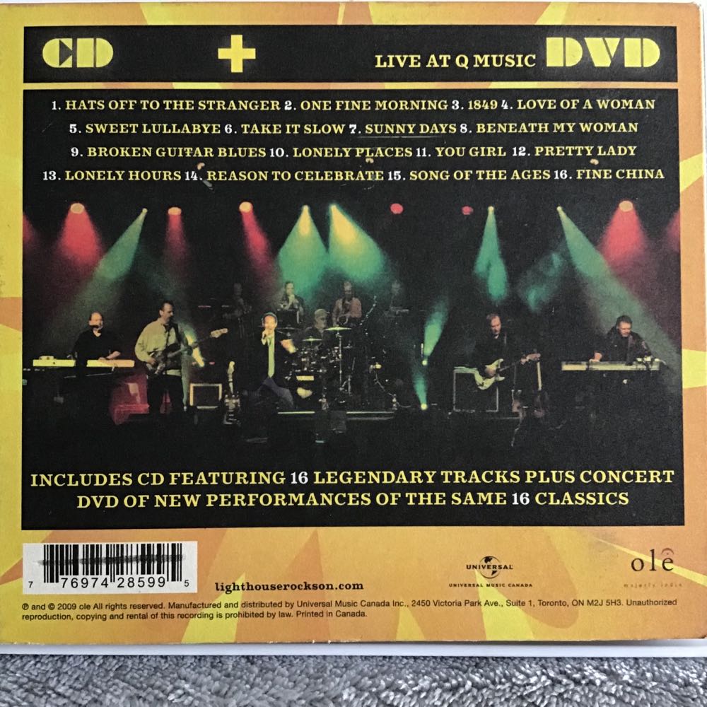 40 Years Of Sunny Days - Lighthouse (CD/DVD) music collectible [Barcode 776974285995] - Main Image 2