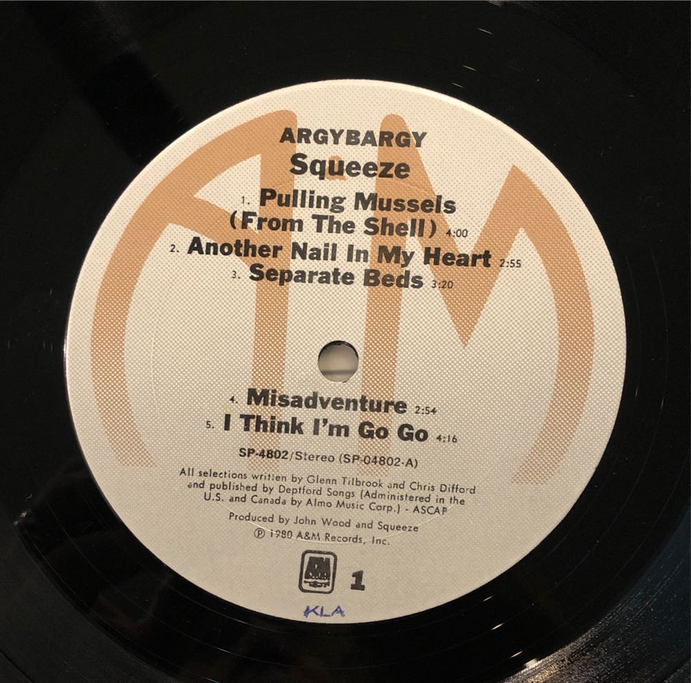 Argybargy - Squeeze (12” - 37) music collectible [Barcode 075021480216] - Main Image 3