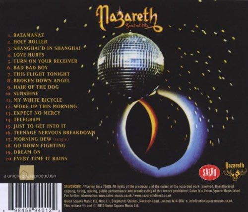 Greatest Hits - Nazareth (CD - 44) music collectible [Barcode 770301994222] - Main Image 2