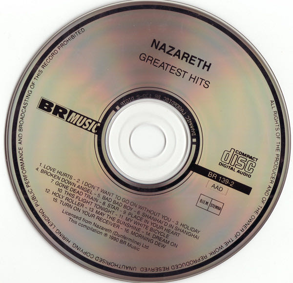 Greatest Hits - Nazareth (CD - 63) music collectible [Barcode 8712089013926] - Main Image 4