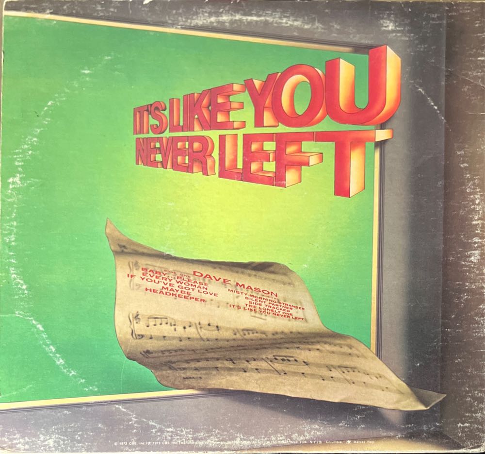 It’s Like You Never Left - Mason, Dave (12”) music collectible - Main Image 2