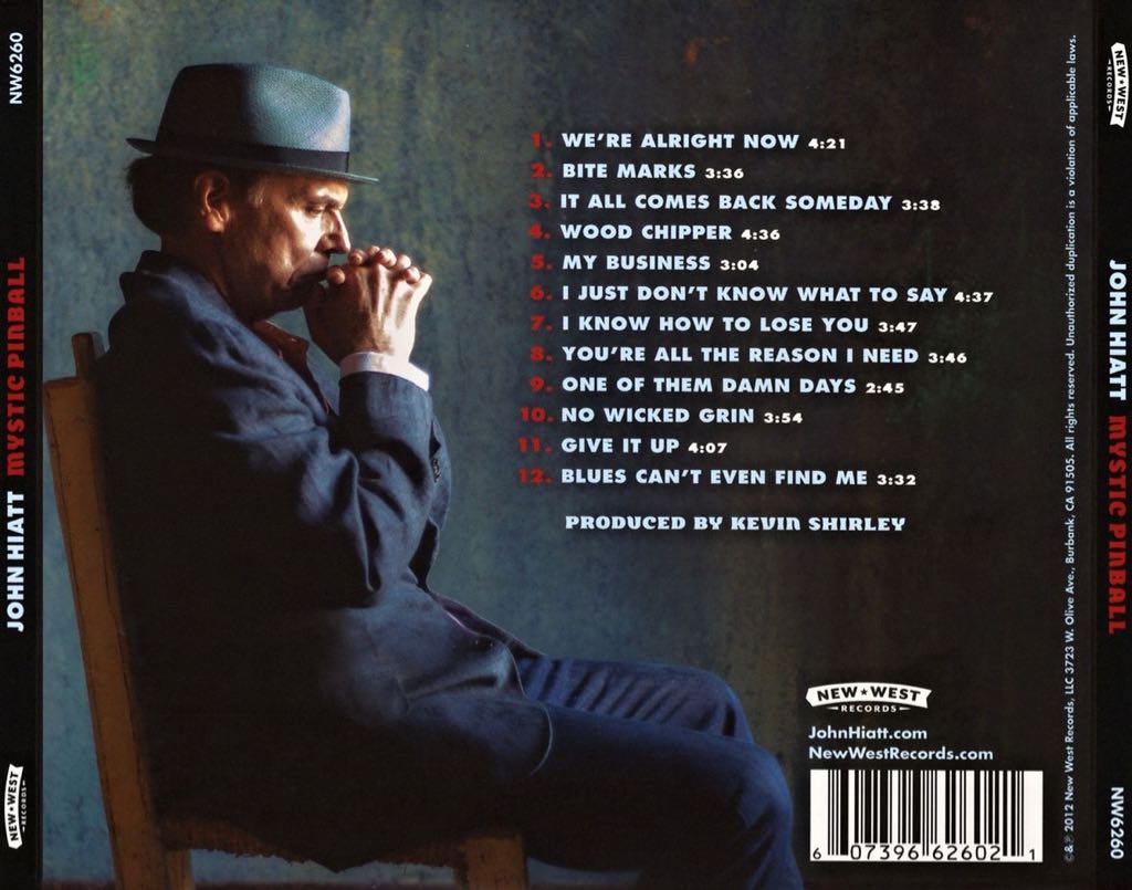Mystic Pinball - John Hiatt (CD - 46) music collectible [Barcode 607396626021] - Main Image 2