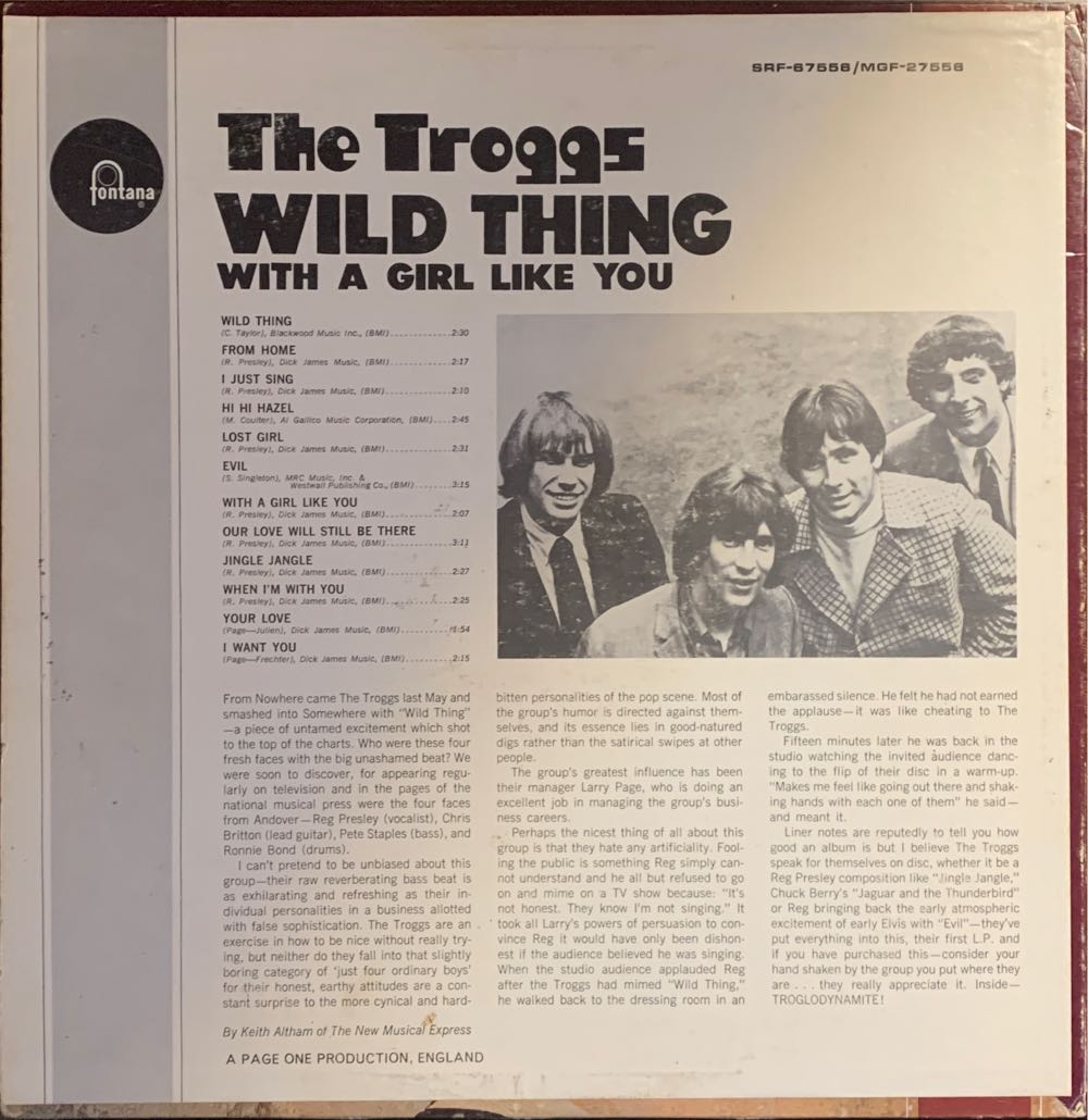 Wild Thing - The Troggs (12”) music collectible - Main Image 3