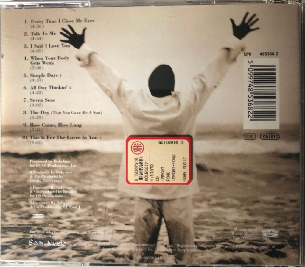 The Day - Babyface (CD) music collectible [Barcode 5099748536822] - Main Image 2