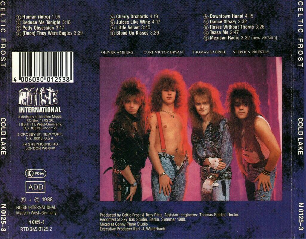 Cold Lake - Celtic Frost (CD - 39) music collectible [Barcode 036124427010] - Main Image 2