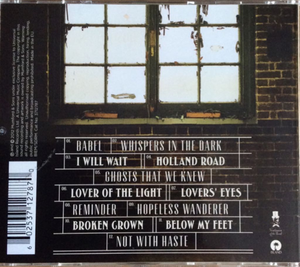 Babel - Mumford & Sons (CD - 52) music collectible [Barcode 602537127870] - Main Image 2