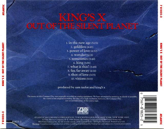 Out Of The Silent Planet - King’s X (CD - 42) music collectible [Barcode 015612182525] - Main Image 2