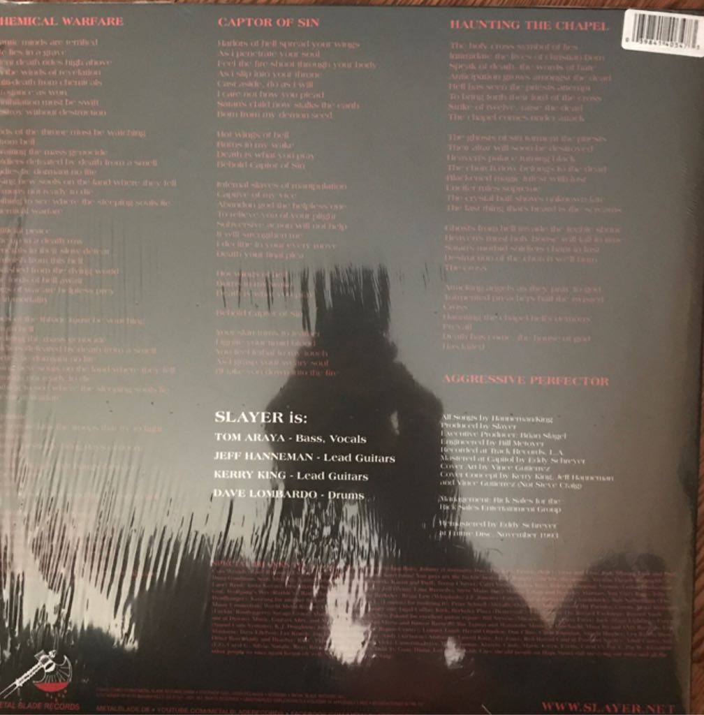 Haunting The Chapel - Slayer (12”) music collectible [Barcode 039841403473] - Main Image 2