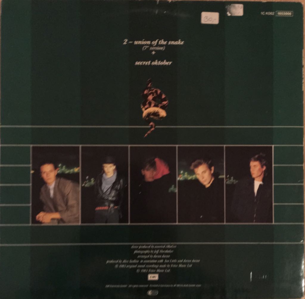 Union Of The Snake (12”) - Duran Duran (12”) music collectible - Main Image 2