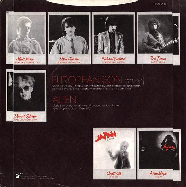 European Son - Japan (12”) music collectible - Main Image 2