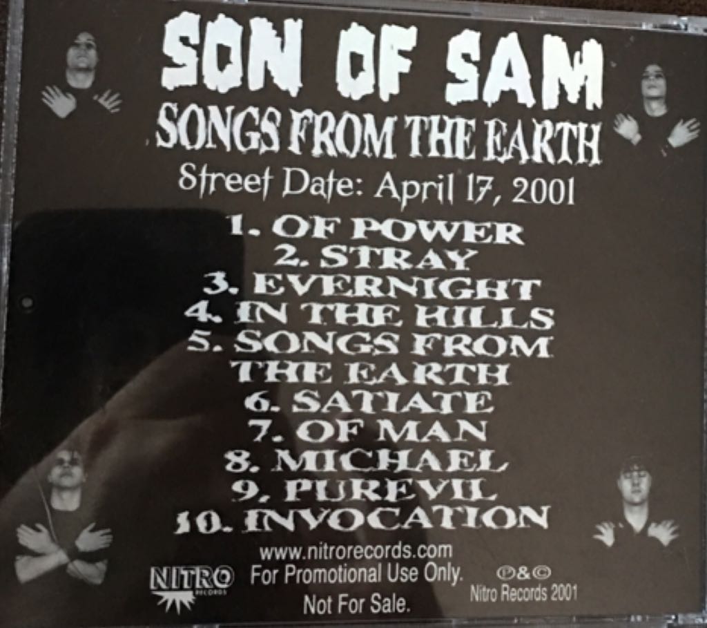 Songs from the Earth - Son Of Sam (CD) music collectible [Barcode 794171584024] - Main Image 2