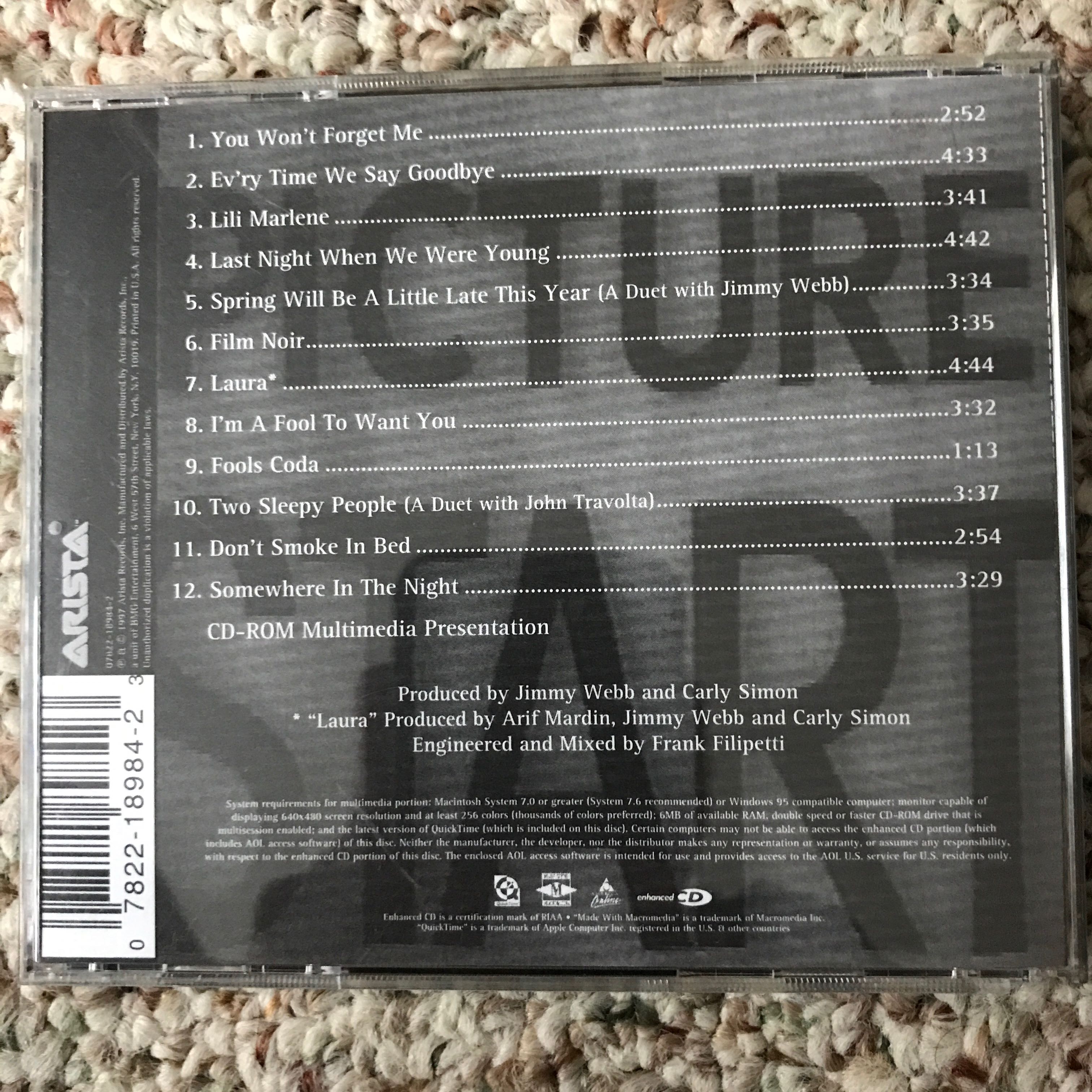 Film Noir - Simon, Carly (CD) music collectible - Main Image 2