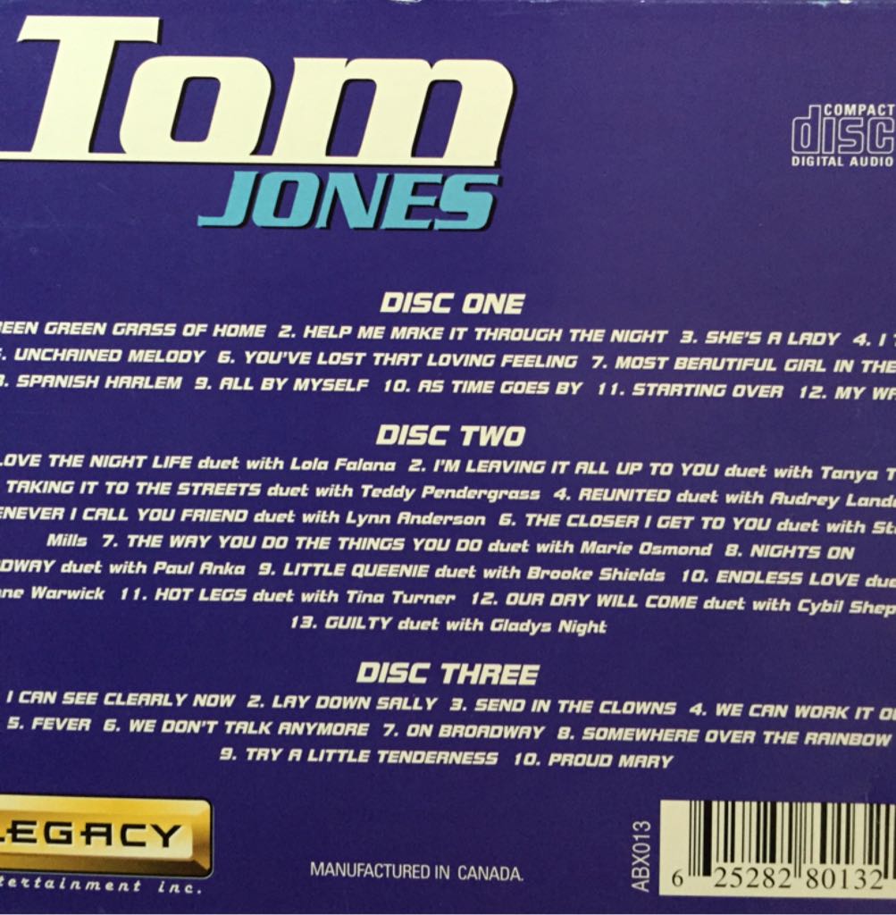 Tom Jones - Tom Jones (CD) music collectible - Main Image 2