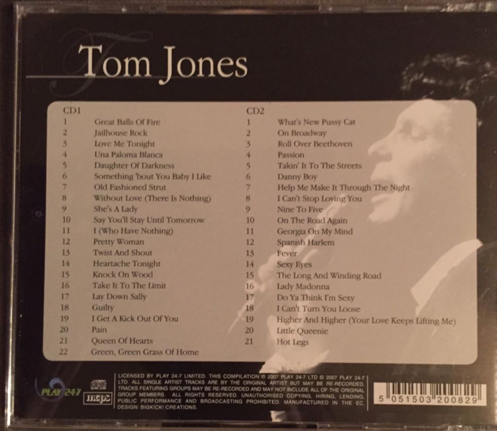 Tom Jones - Tom Jones (CD) music collectible - Main Image 2