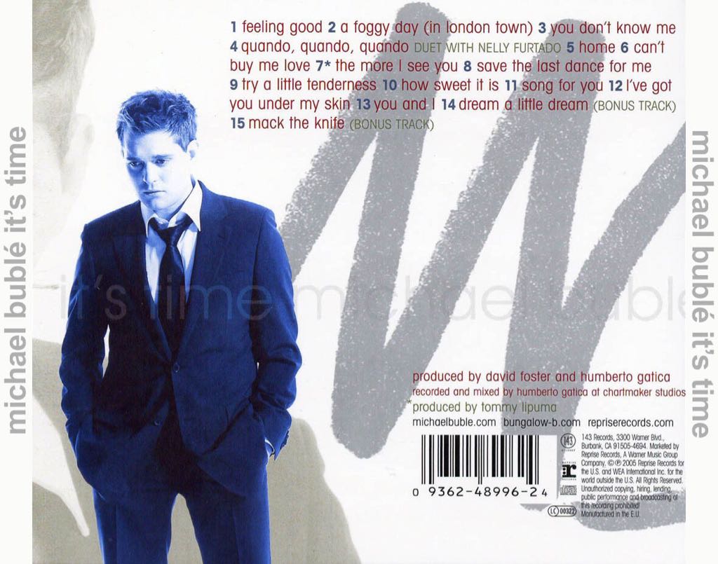 It’s Time - Bublé, Michael (CD) music collectible [Barcode 093624931126] - Main Image 2