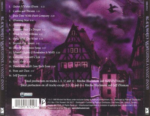 Under A Violet Moon - Blackmore’s Night (CD) music collectible [Barcode 015095374127] - Main Image 2
