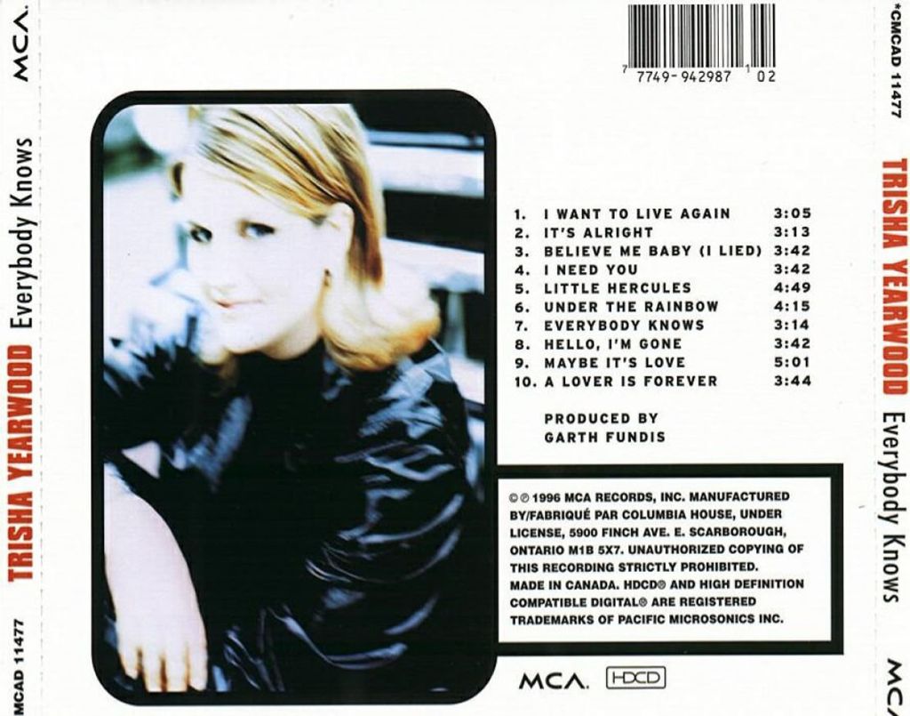 Everybody Knows - Trisha Yearwood (CD) music collectible - Main Image 2