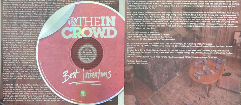 Best Intentions - We Are The In Crowd (CD - 32) music collectible [Barcode 790692073825] - Main Image 4