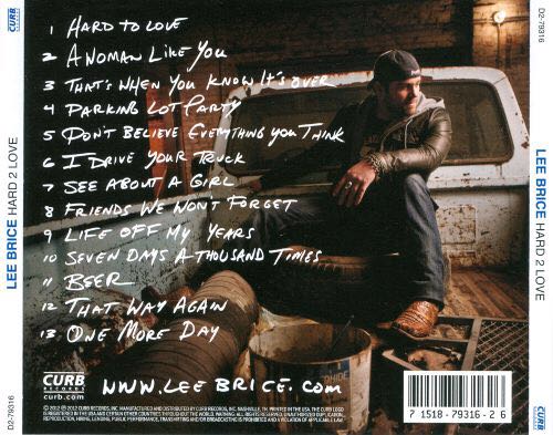 Hard 2 Love - Lee Brice (CD) music collectible - Main Image 2