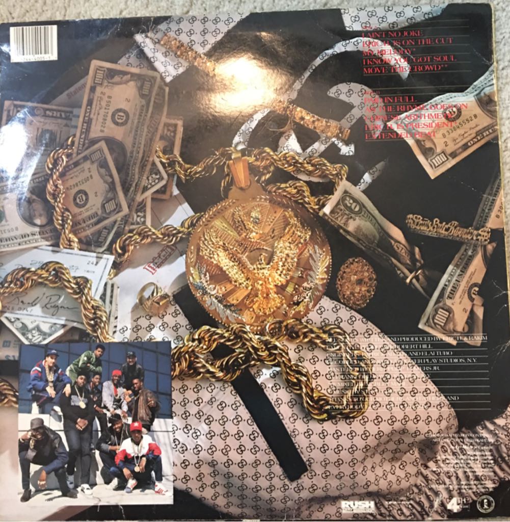 Paid In Full - Eric B. & Rakim (12” - 45) music collectible [Barcode 016244400513] - Main Image 2