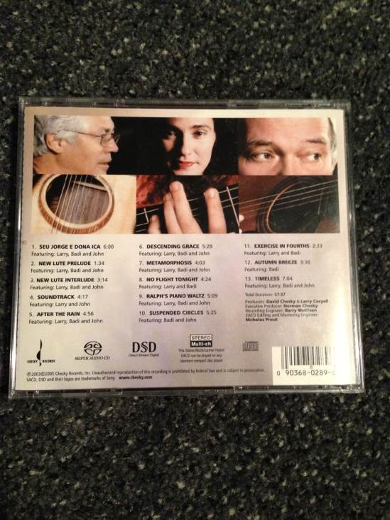 Three Guitars - Coryell, Assad & Abercrombie (SACD - 58) music collectible [Barcode 090368028969] - Main Image 2