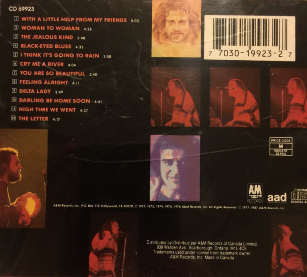 Greatest Hits - Joe Cocker (CD) music collectible [Barcode 770301992327] - Main Image 2