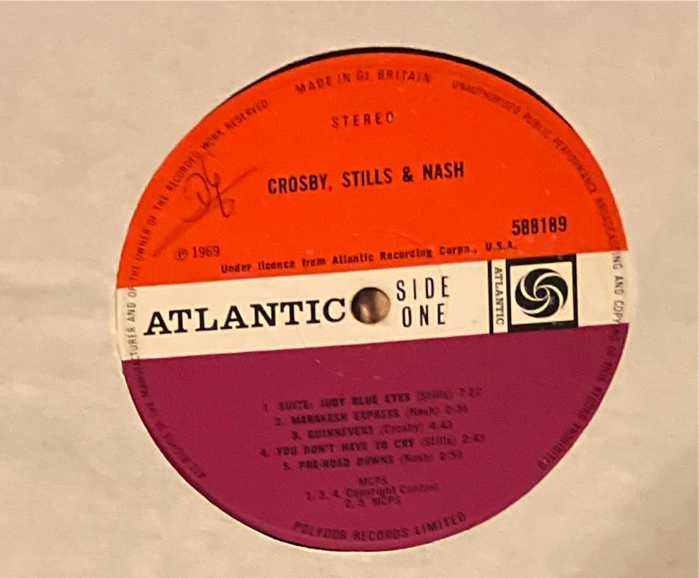 Crosby, Stills & Nash - Crosby, Stills & Nash (12”) music collectible - Main Image 5