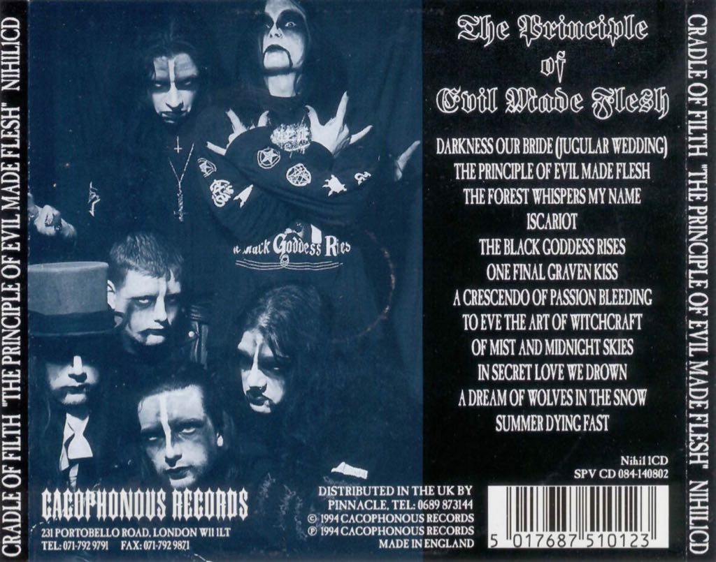 The Principle of Evil Made Flesh - Cradle Of Filth (12” - 52) music collectible [Barcode 654436028611] - Main Image 2