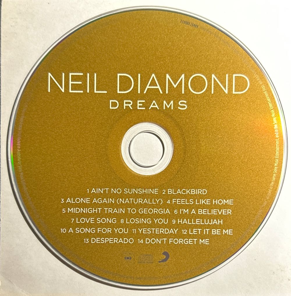Dreams - Diamond, Neil (CD - 56) music collectible [Barcode 886978104328] - Main Image 4