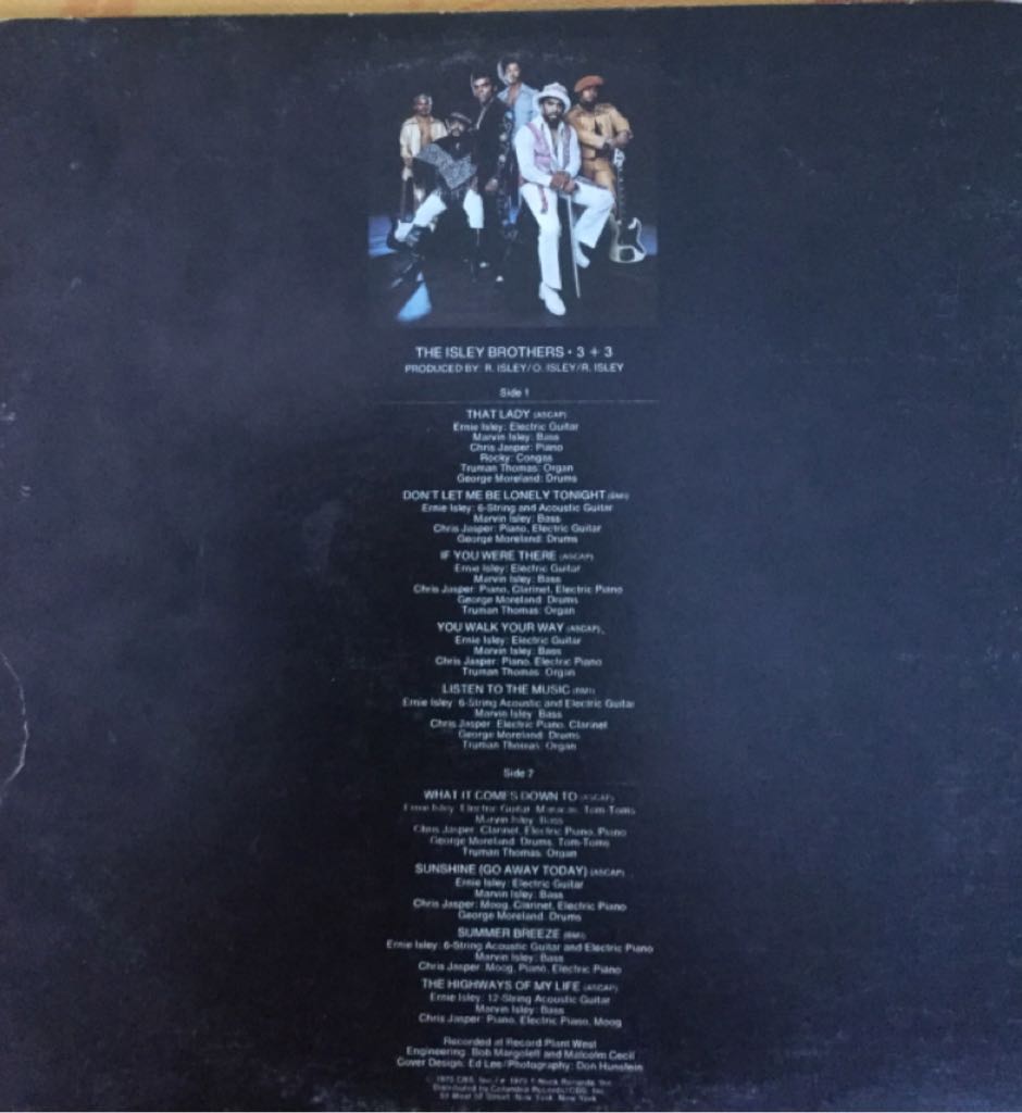 3+3 - Isley Brothers (Cassette) music collectible - Main Image 2