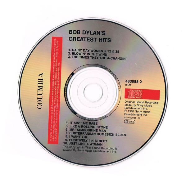 Greatest Hits - Dylan, Bob (CD - 40) music collectible [Barcode 5099746308896] - Main Image 4