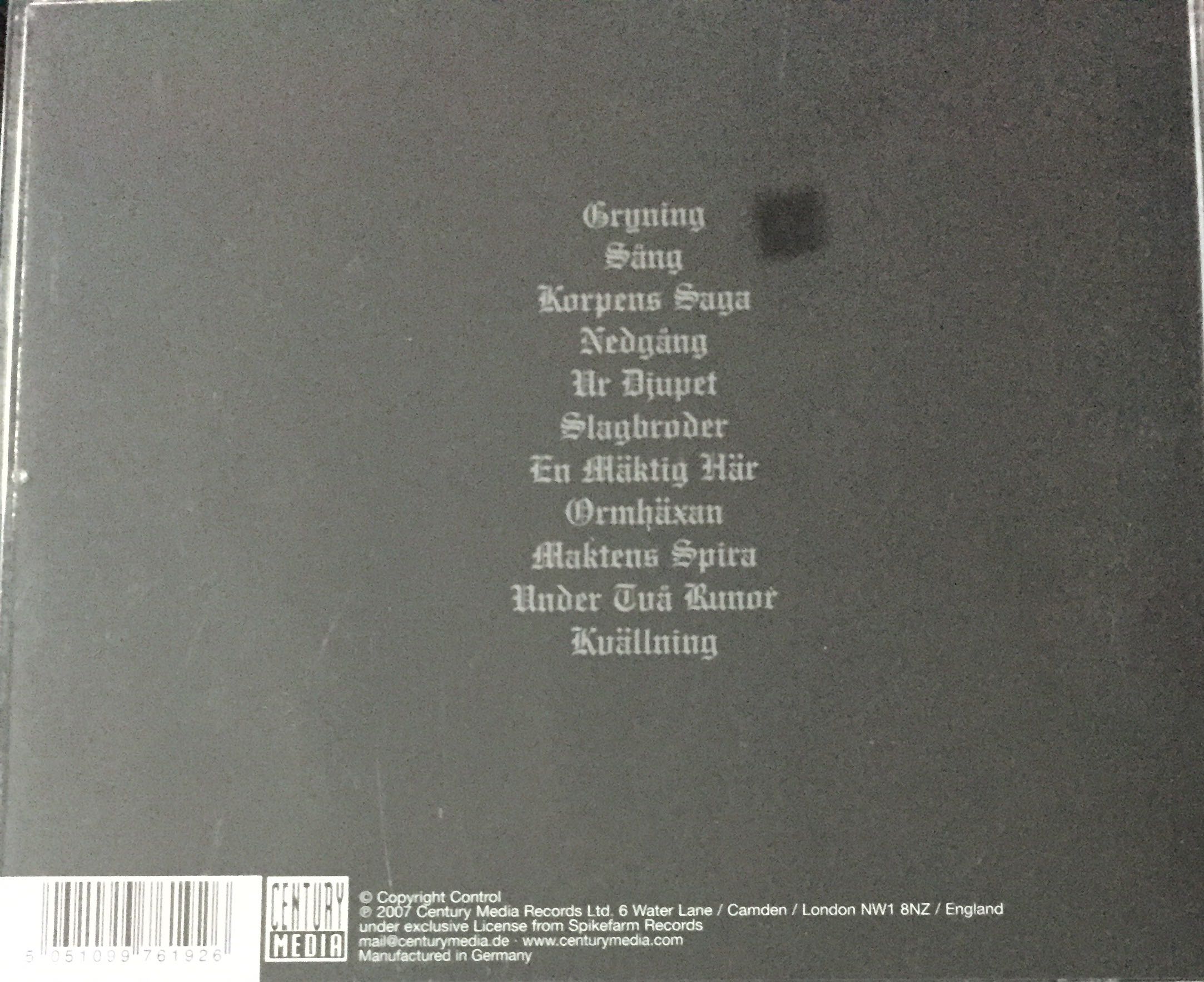 Ur Jordens Djup - Finntroll (CD) music collectible [Barcode 0602517205475] - Main Image 2