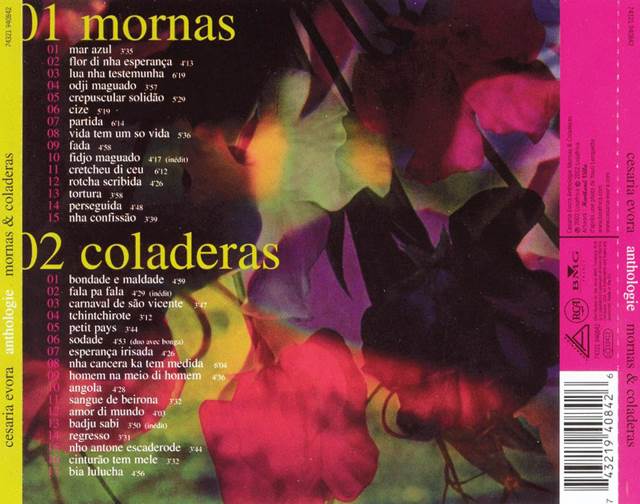 Mornas & Coladeras - Evora, Cesaria (CD) music collectible - Main Image 2