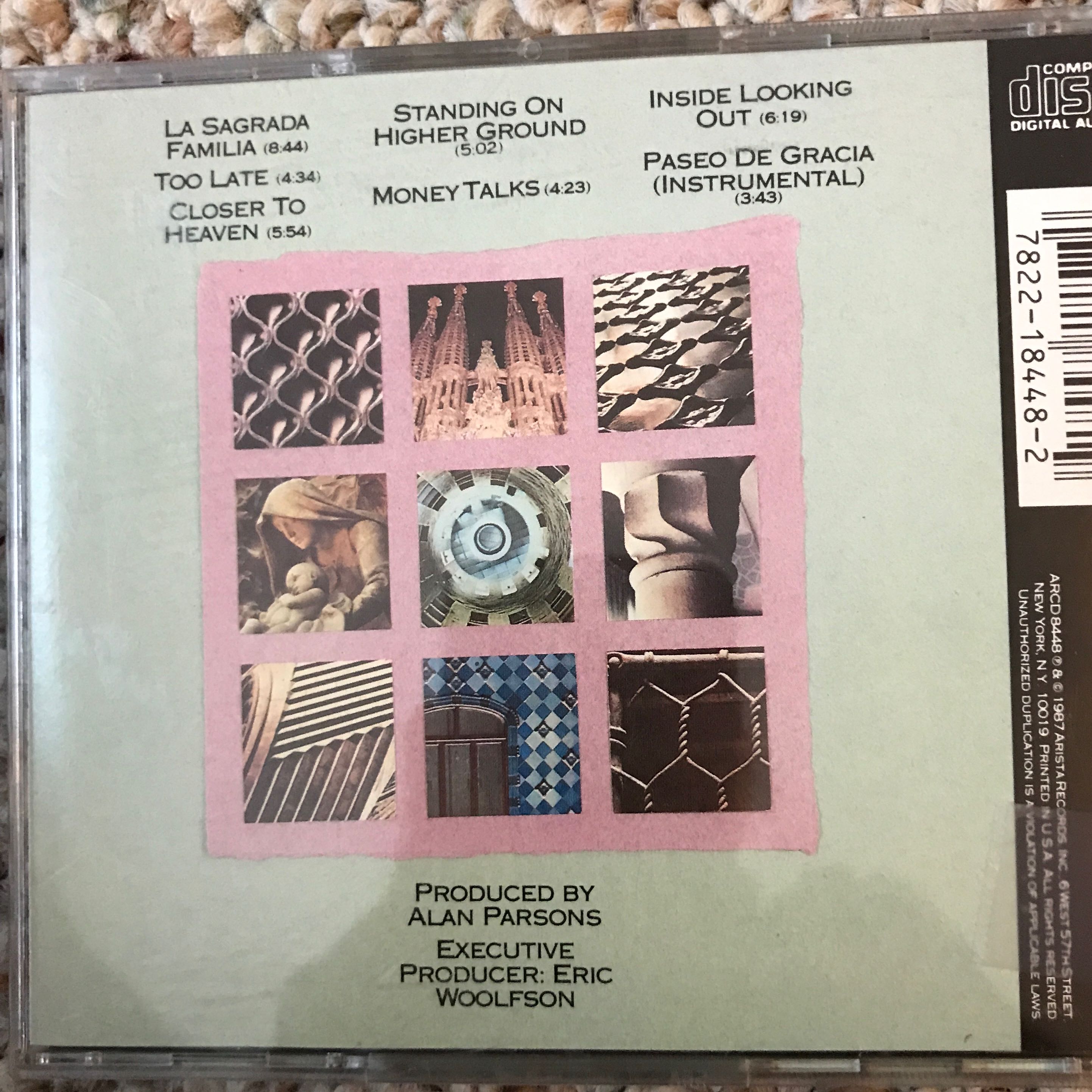 Gaudi - The Alan Parsons Project (12” - 38:47) music collectible [Barcode 078221844819] - Main Image 3