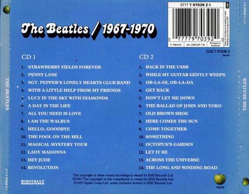 1967-1970 - Beatles, The (CD) music collectible - Main Image 2