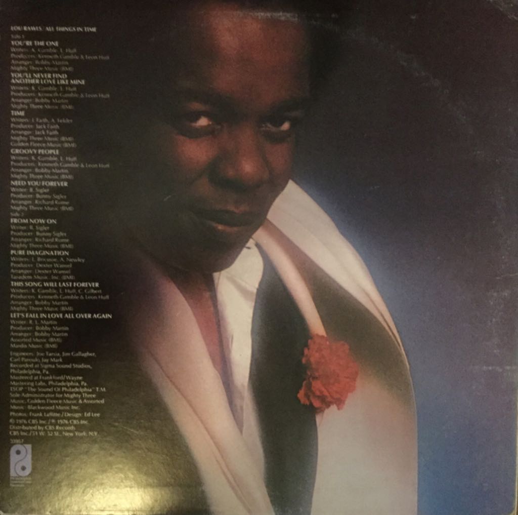 All Things In Time - Rawls, Lou (12”) music collectible - Main Image 2