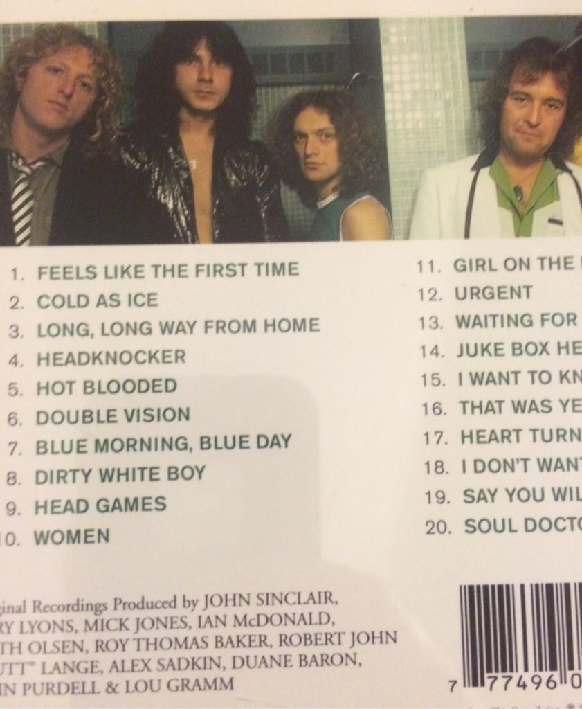 Complete Greatest Hits - Foreigner (CD) music collectible [Barcode 777496023591] - Main Image 2