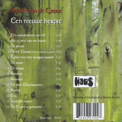 Een Nieuwe Herfst - Boudewijn De Groot (12”) music collectible - Main Image 2