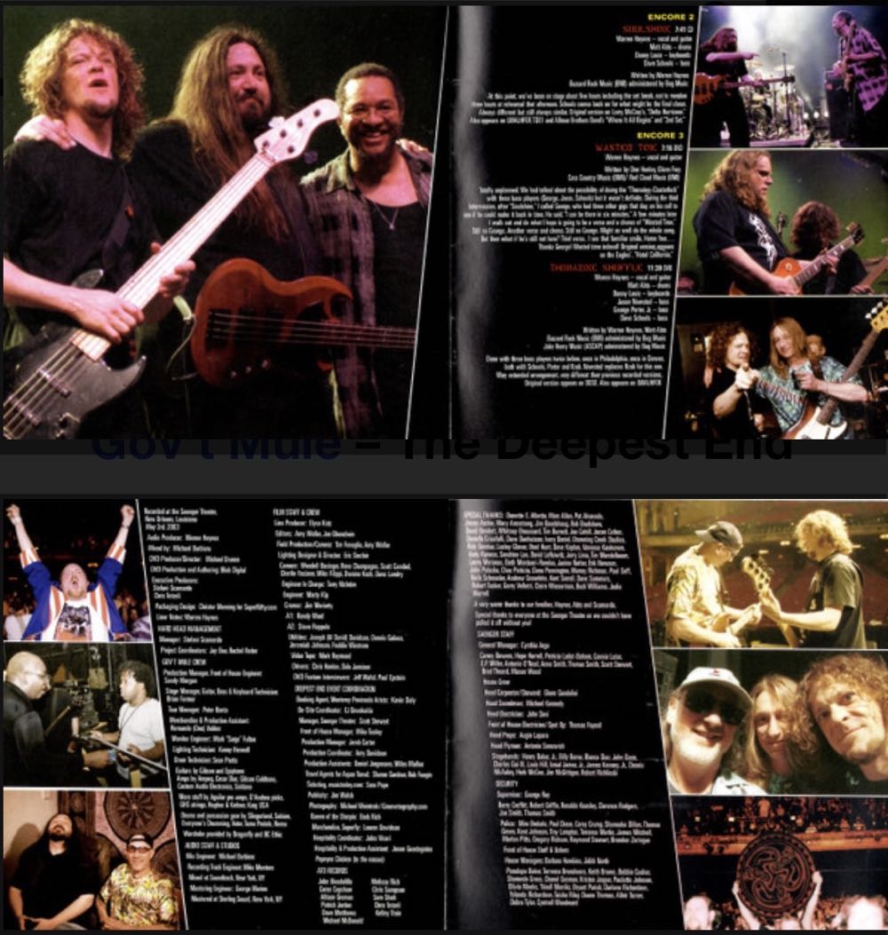 The Deepest End: Live In Concert - Gov’t Mule (CD/DVD - 364) music collectible - Main Image 3