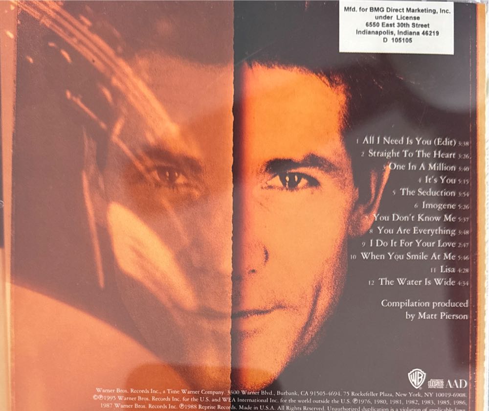 David Sanborn Love Songs - David Sanborn (CD) music collectible - Main Image 2