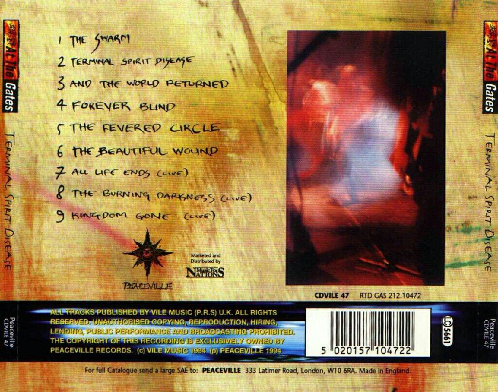 Terminal Spirit Disease - At The Gates (CD) music collectible [Barcode 5020157104722] - Main Image 2